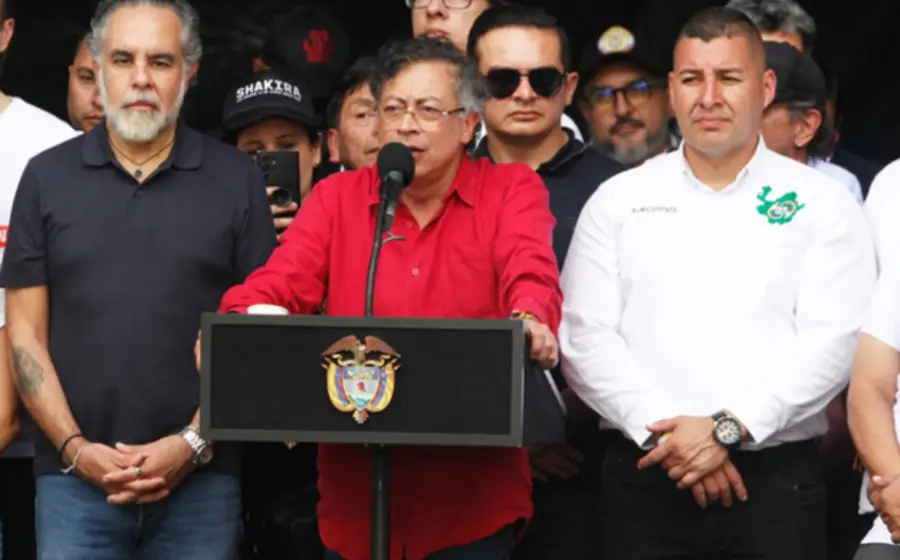 El presidente de Colombia, Gustavo Petro, en una fotografía de archivo, quien respondió a las amenazas de Estados Unidos contra Cuba.
