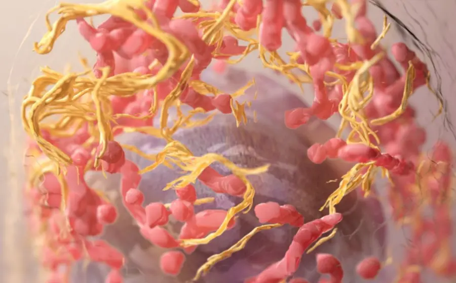Ilustración científica del estudio publicado en Nature que identifica a la proteína FSP1 como un objetivo terapéutico para la autodestrucción del cáncer.