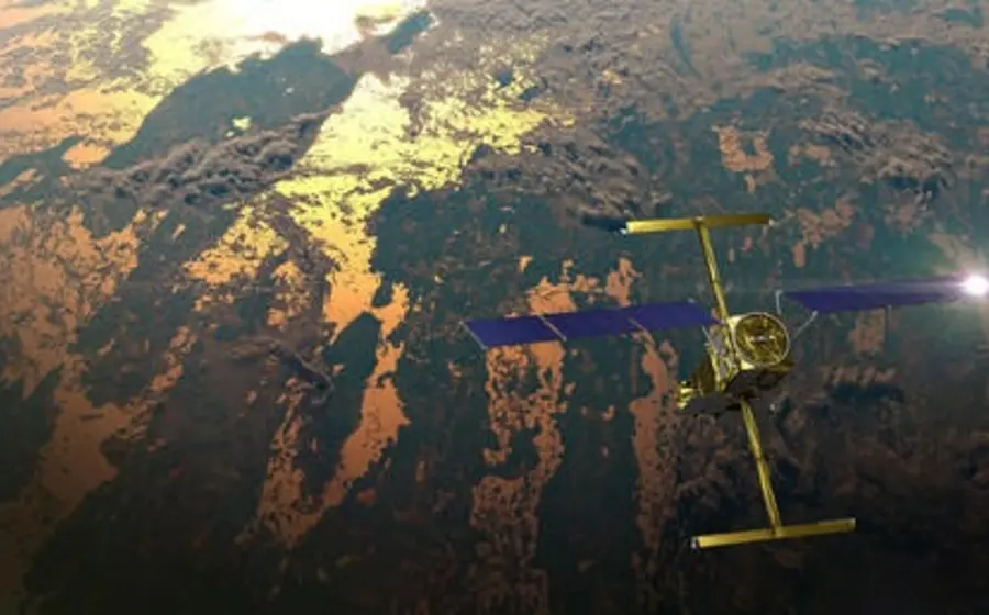Visualización en 3D del lecho marino que muestra estructuras ocultas del fondo oceánico, capturadas por el satélite SWOT de la NASA.