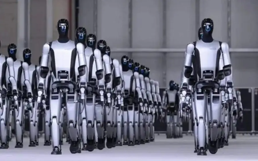 Un robot humanoide Phantom de la jpg Foundation, diseñado para ser utilizado en el futuro como parte de un nuevo frente de guerra.