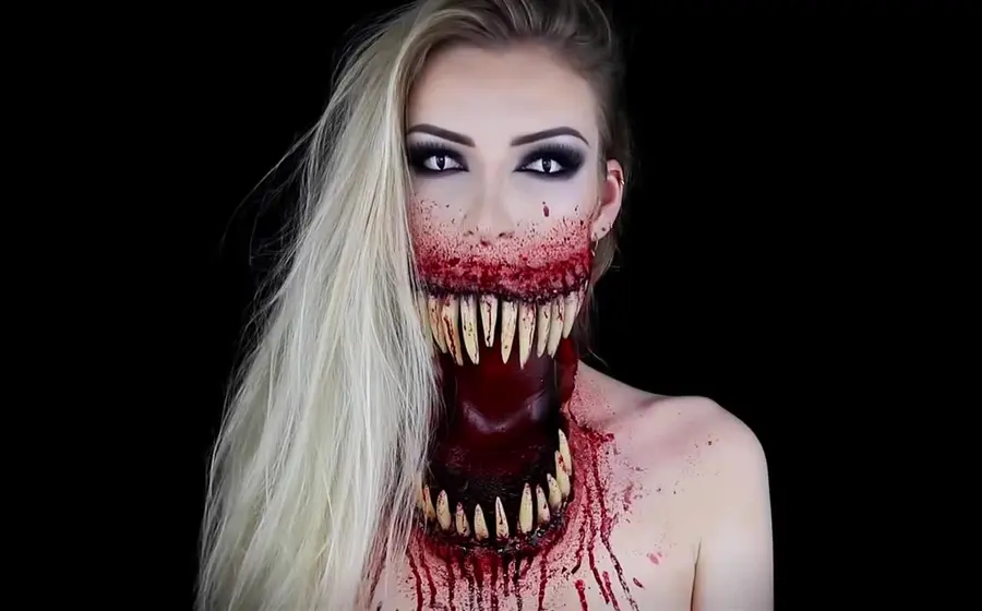 mujer-maquillaje-terror