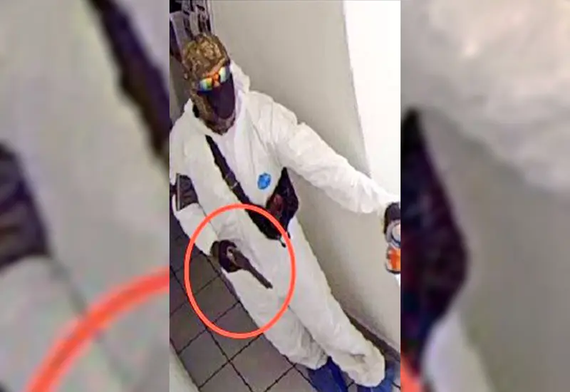 Asaltante en banco