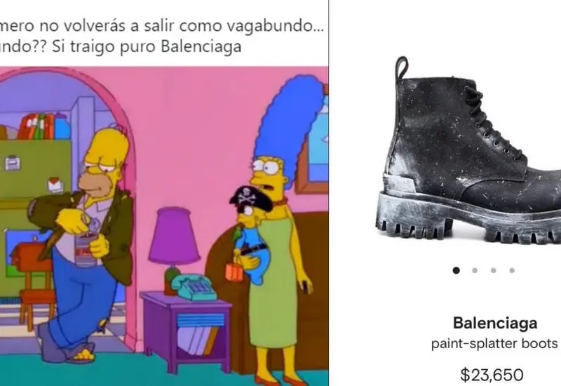 Memes botas Balenciaga