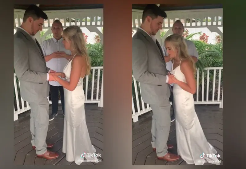 Capturas de boda en TikTok