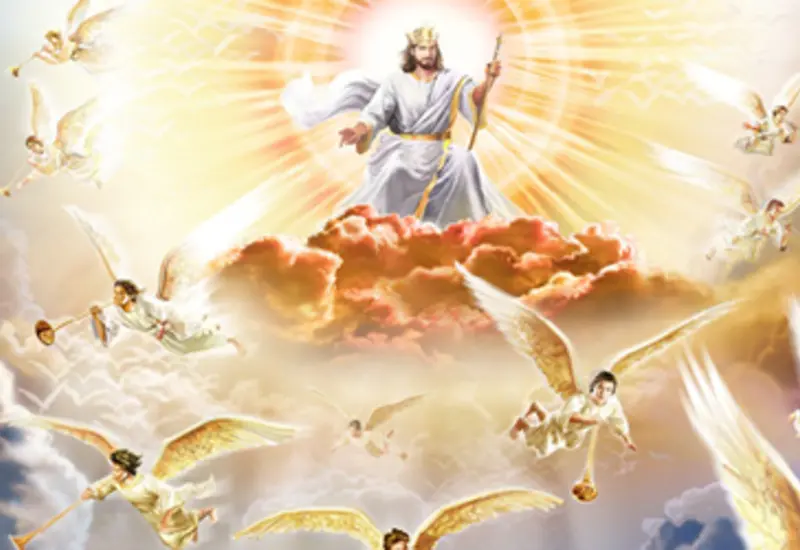Jesús en las nubes