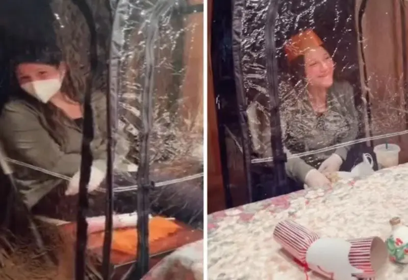 La familia estaba decidida a que la joven infectada pasara Navidad con ellos.