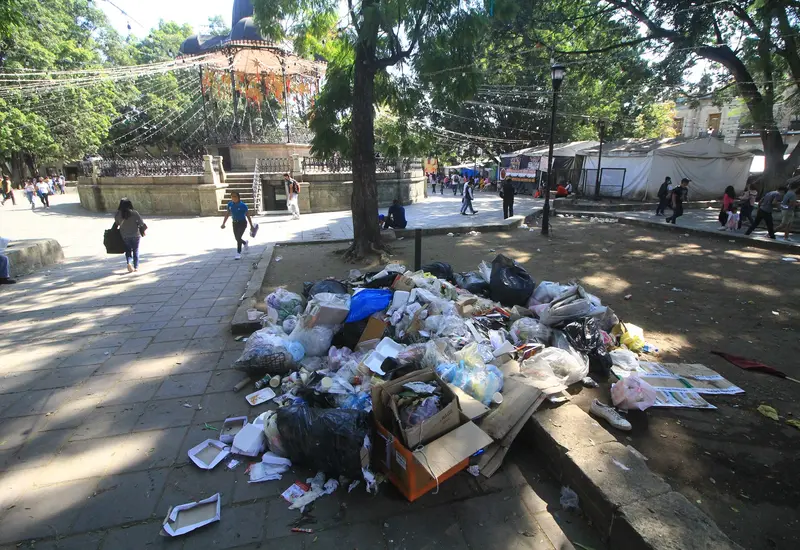 Basura en las calles.
