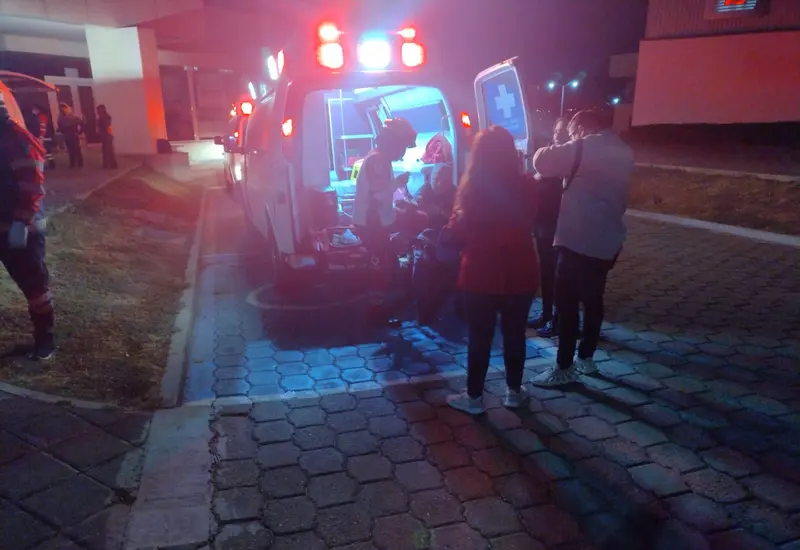 Ambulancia en la calle