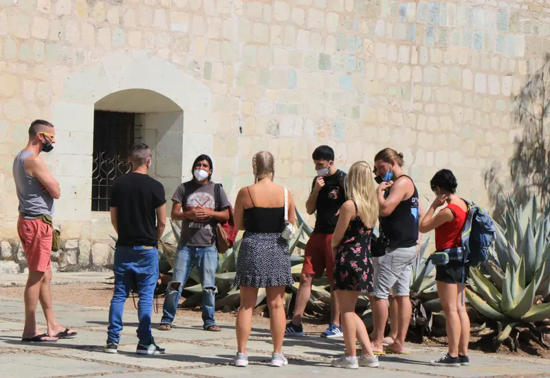 Turistas en Oaxaca