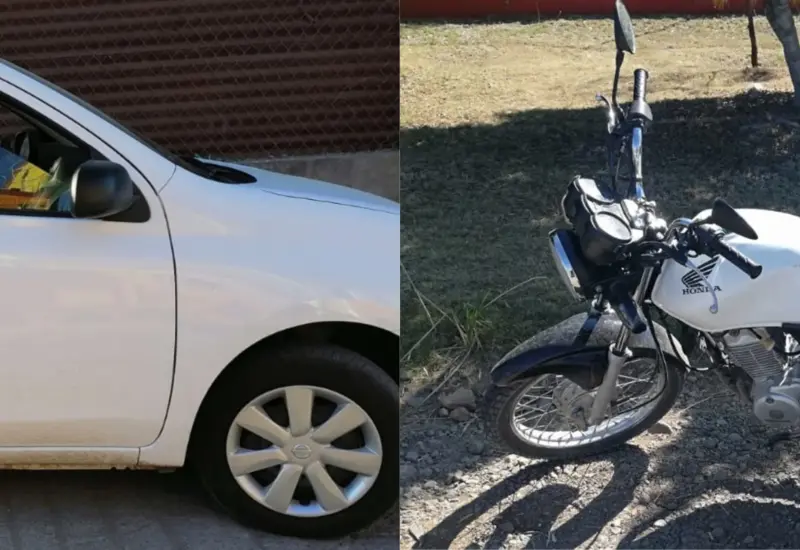 moto y carro recuperados de robo