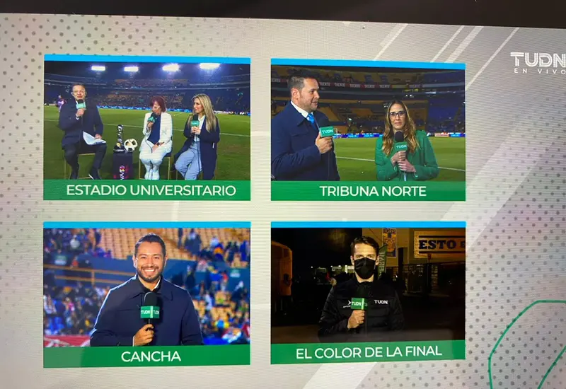 Vladimir García y reporteros deportivos