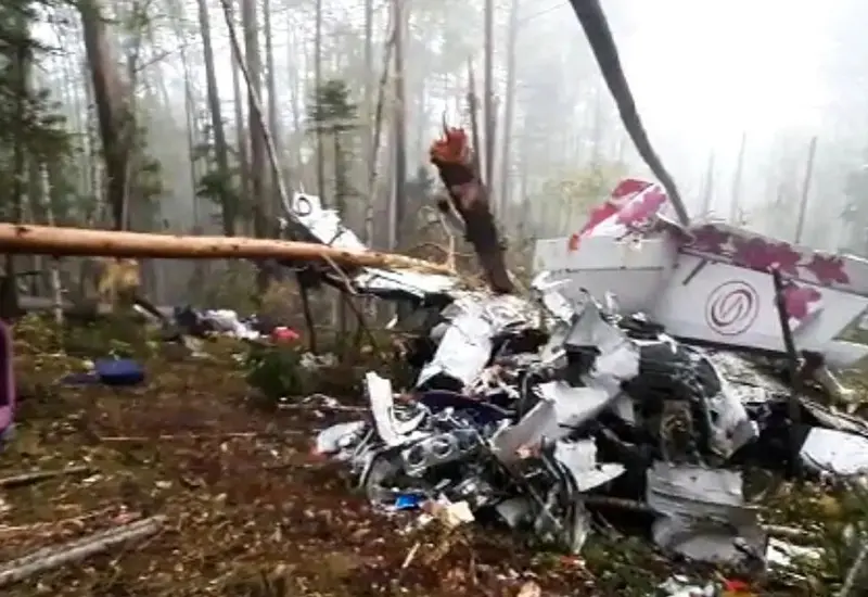 Avión estrellado en Siberia