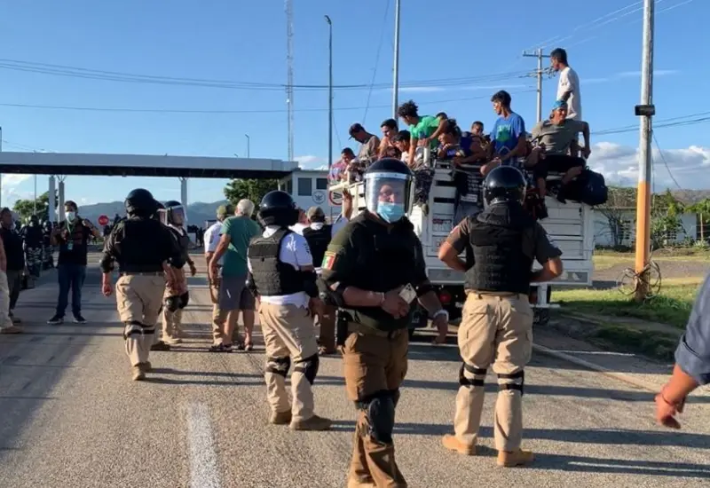 Migrantes y Guardia Nacional