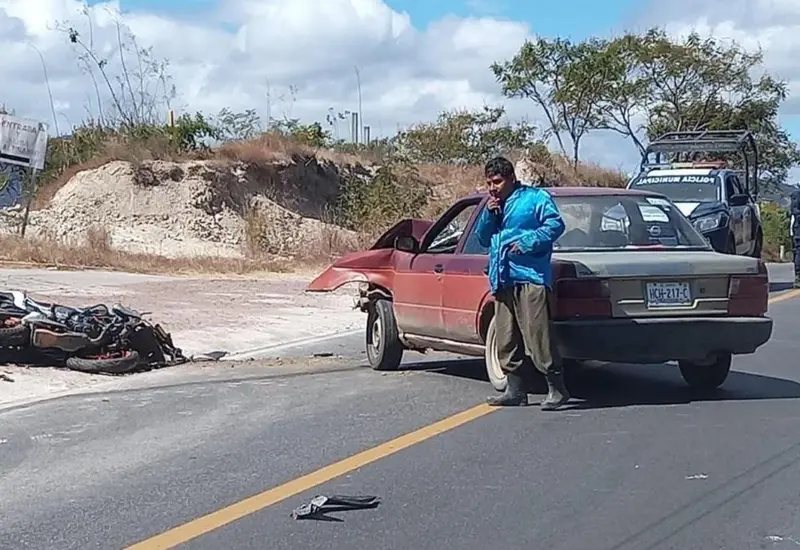 Choque en Etla