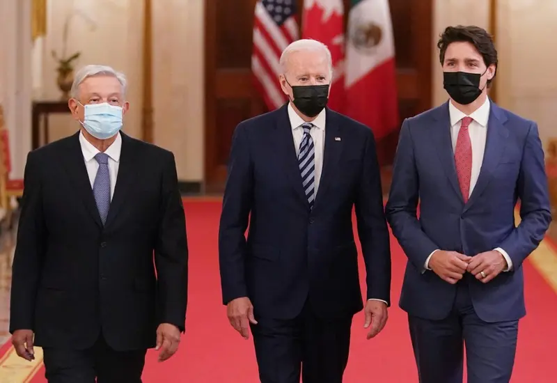 Amlo, Biden y Trudeau