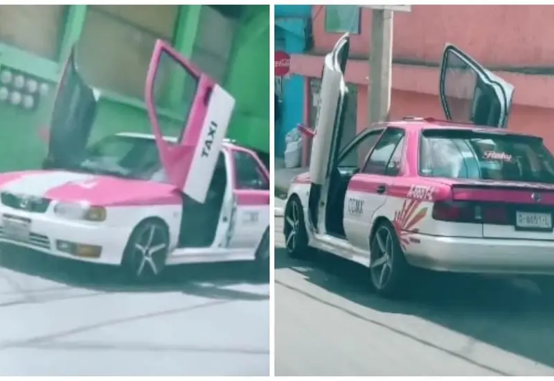 Taxi tuneado en CDMX