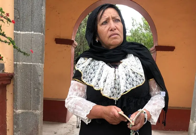 Ganadora del concurso de plañideras