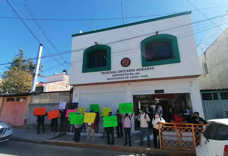 Protestantes en Huajuapan