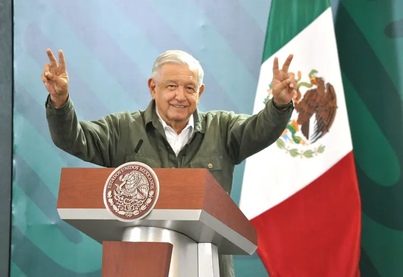 AMLo en conferencia desde Veracruz