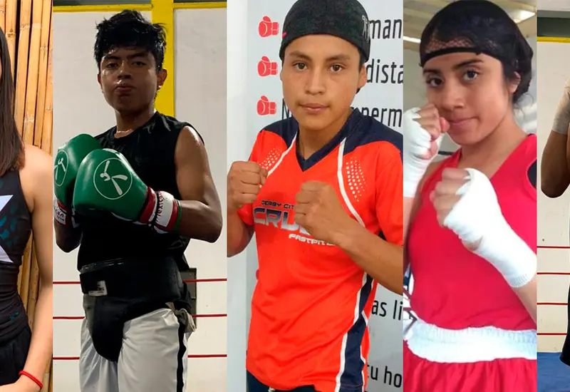 Luisa María, Erik Blas, Juan Carlos, Ayari Domingues y Andy Cecilio