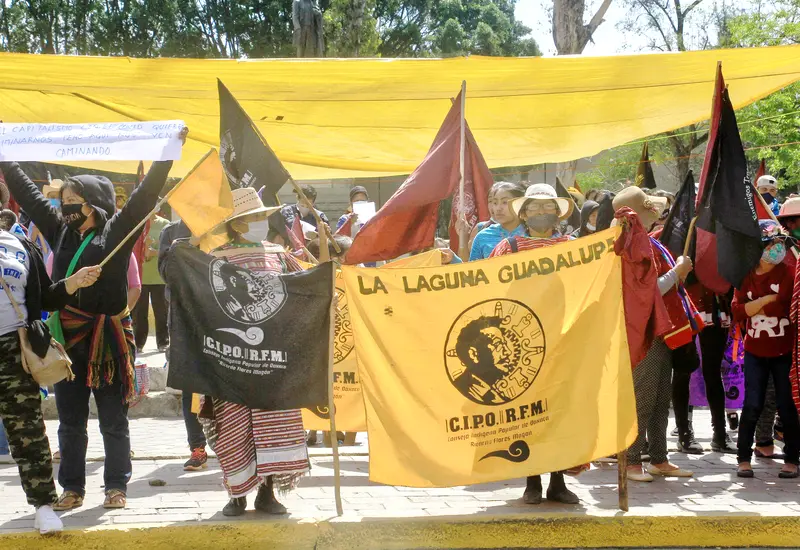  La medida de presión del CIPO-RFM es para que el Poder Judicial sentencie a los presuntos responsables del homicidio de 4 de sus compañeros. (Archivo Emilio Morales Pacheco)