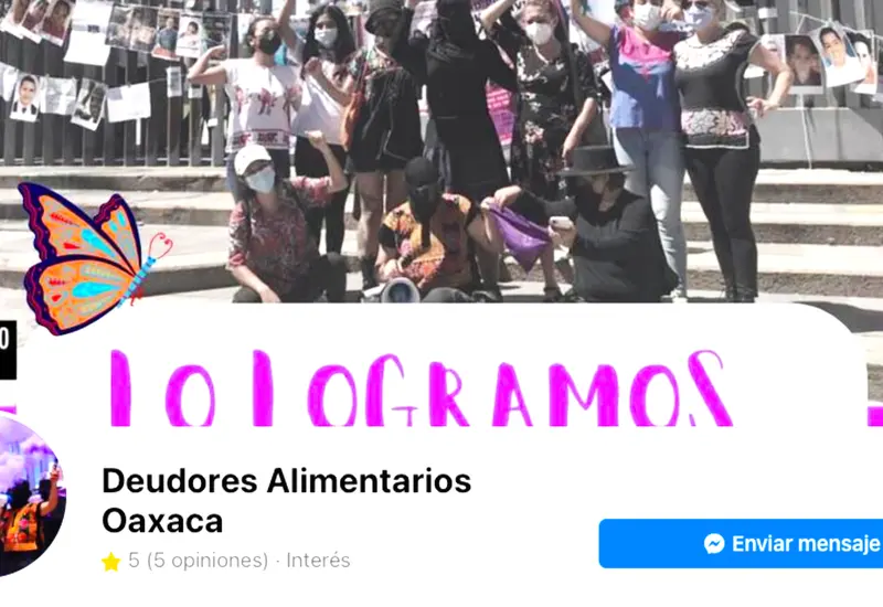 página de FB de deudores morosos