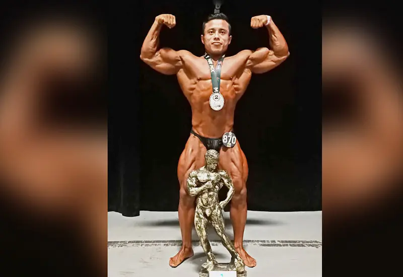 El oaxaqueño Juan Ernesto Alcántara obtuvo dos campeonatos en el Clásico Mr México 2021.