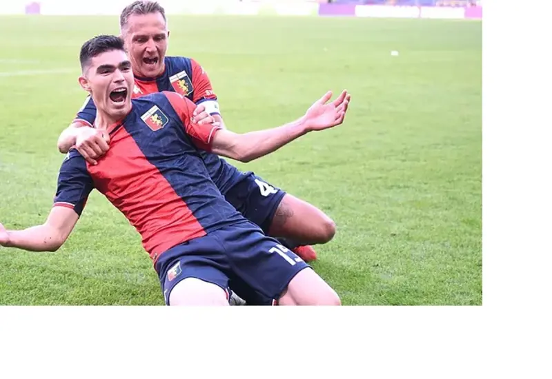 Johan Vásquez festejando