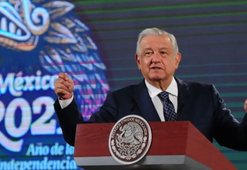 AMLO durante conferencia matutina 