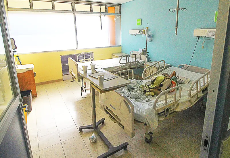 Cama del Hospital Aurelio Valdivieso.