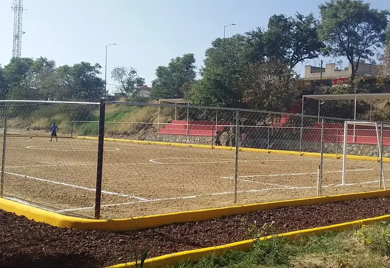 Cancha de futbol en san Jacinto Amilpas