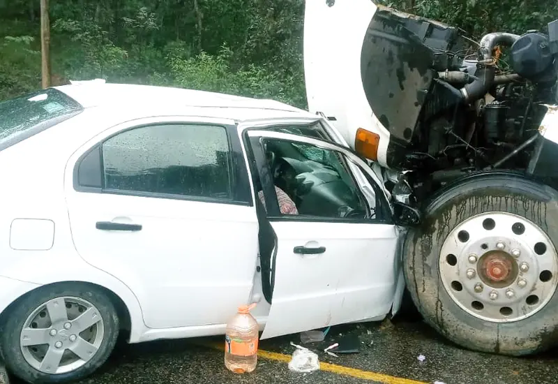 Choque de dos unidades de motor