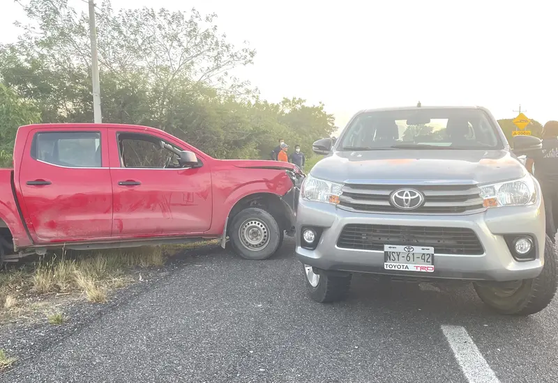 Camionetas chocadas