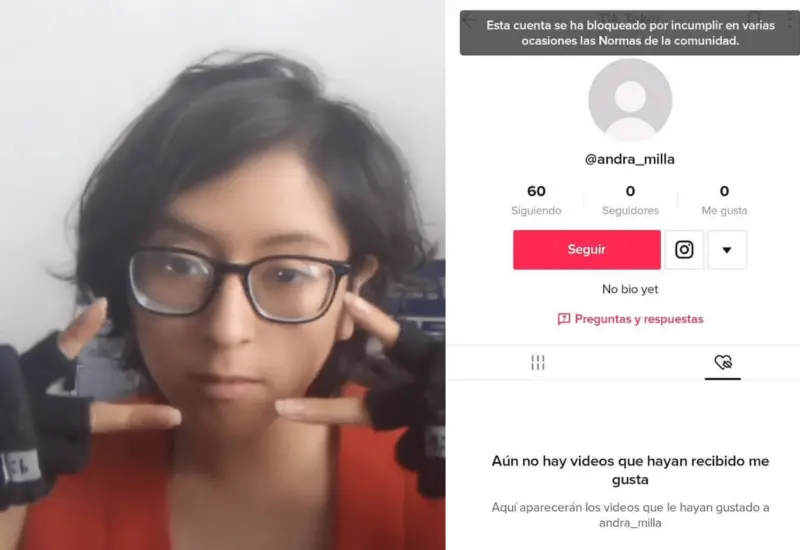  Andra abogaba por el lenguaje inclusivo en videos cortos, fue la propia plataforma de TikTok la que eliminó la cuenta del “compañere” y con ella todos sus videos.