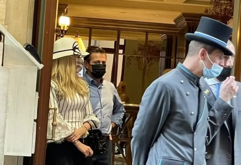Mujer, Hombre, Hotel, Cubrebocas, Pareja