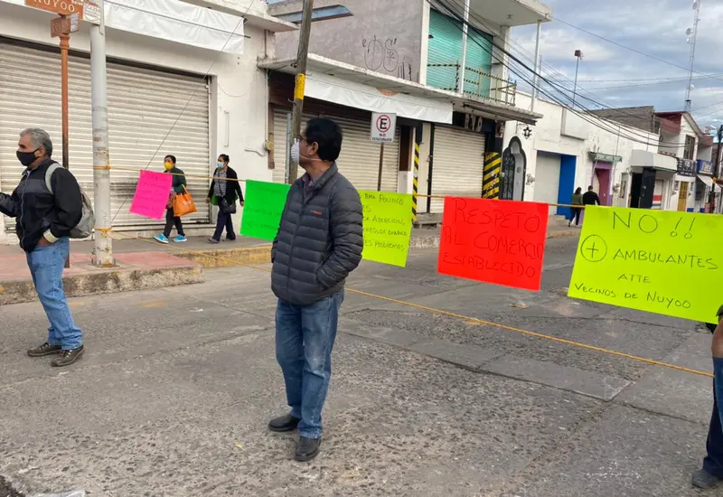 Bloqueo en calles de Huajuapan