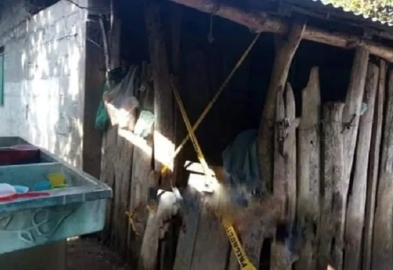 Vivienda de la familia atacada en Bajo Grande