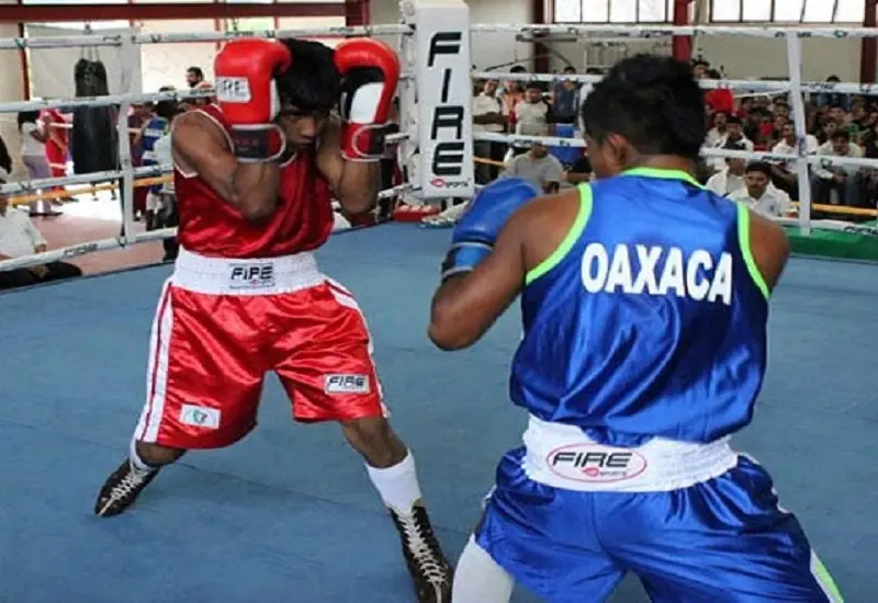 Boxeadores en el ring