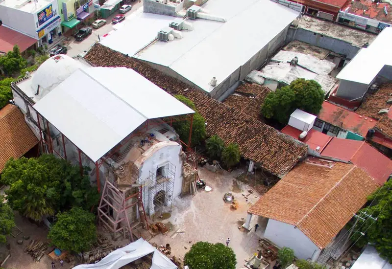  Ya han pasado cuatro años del sismo de 8.2 del 7 de septiembre y aún no hay fecha para el inicio de la reconstrucción del templo de San Vicente Ferrer. 