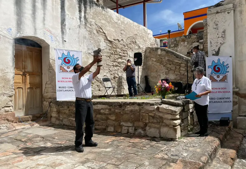 El Museo Comunitario se ubica en el Parangón Chocholteco.