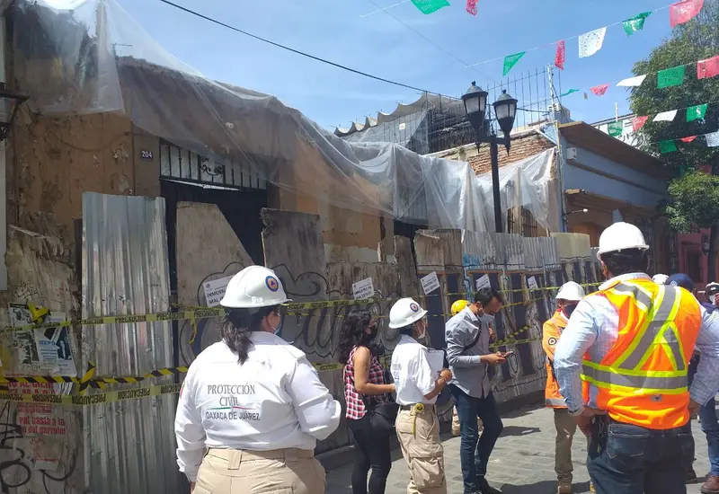 Protección Civil en Macrosimulacro en Oaxaca