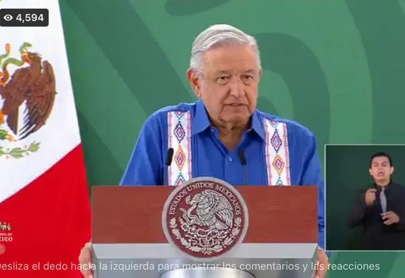 Presidente de México desde Oaxaca