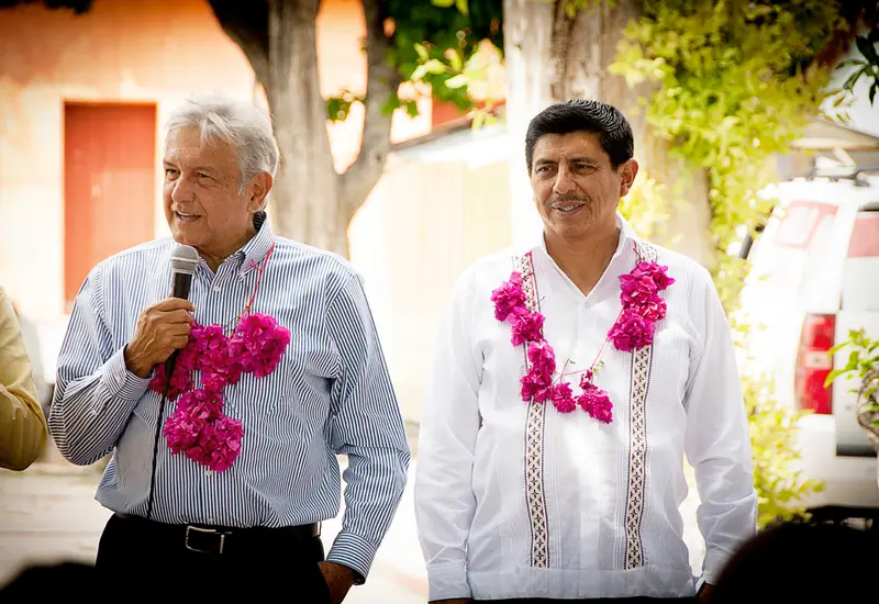 Salomon Jara y Amlo se reúnen 