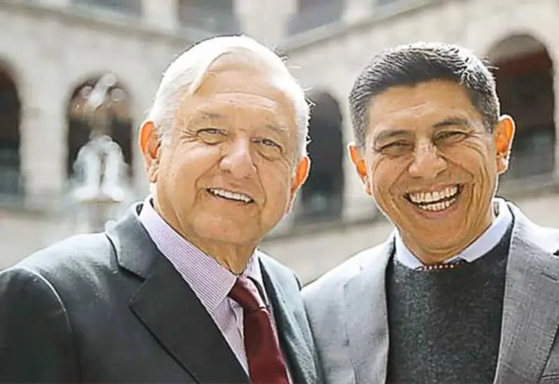 AMLO y Salomón Jara