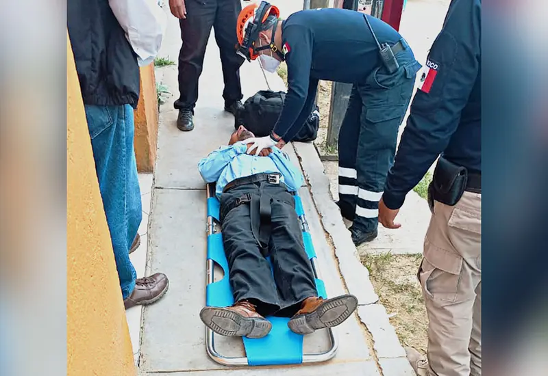 Un hombre que sufrió un asalto sufrió una crisis nerviosa. 