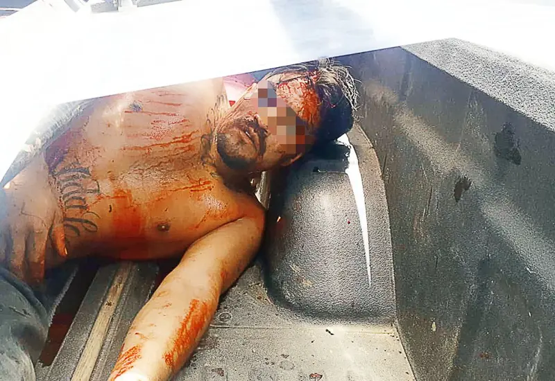 Presunto asaltante golpeado y derribado