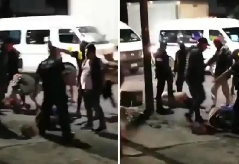 Los supuestos ladrones habrían intentado despojar de sus pertenencias a pasajeros de una combi