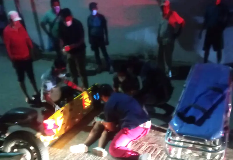padre e hijas atropellados