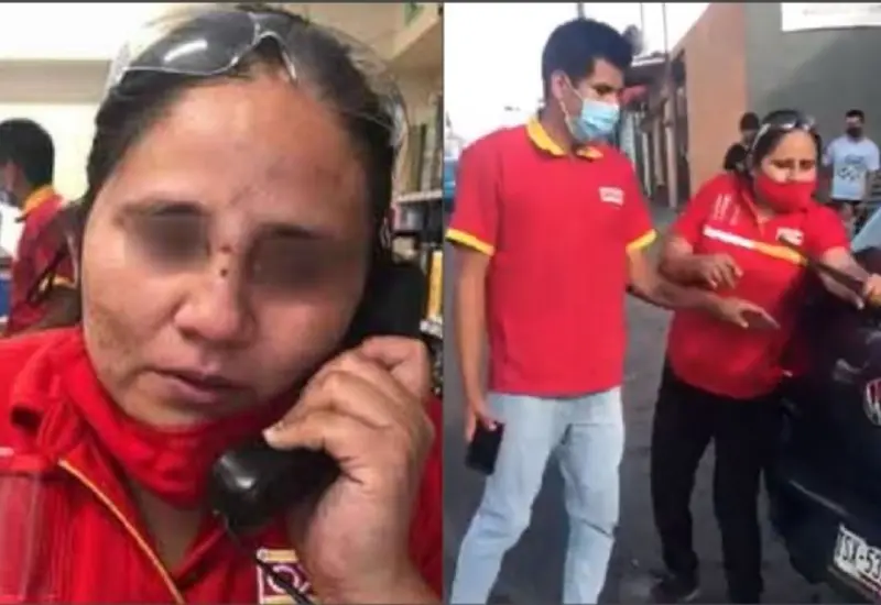 Empleada del Oxxo golpeada