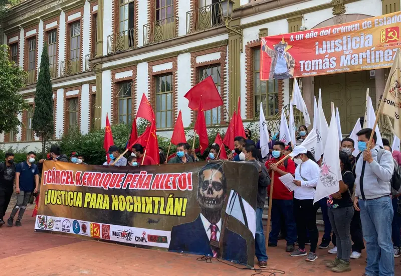 protestan contra EPN